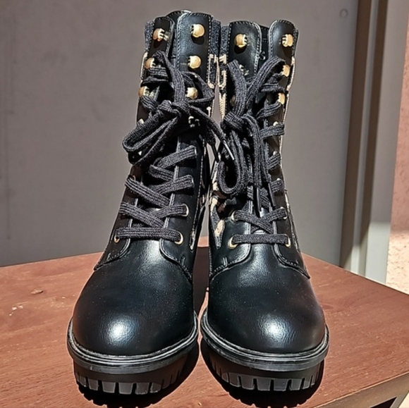 Guess grows ankle heel boots lace-up Size 10 - Picture 4 of 15